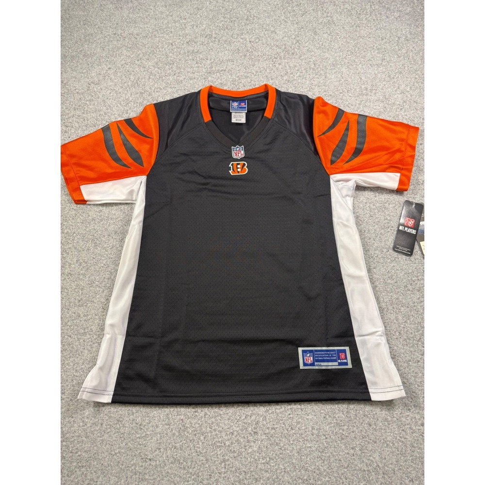 NFL Pro Line Cincinnati Bengals Womens Jersey Top Black Orange Small NWT